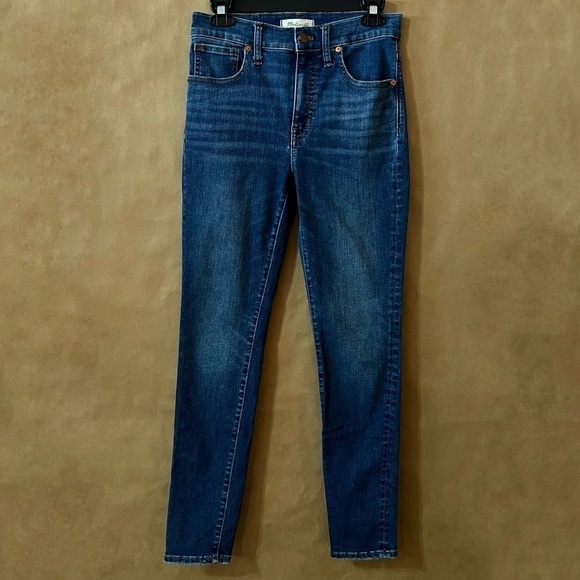 Madewell | 9" Mid-Rise Skinny Jeans in Pendale Wash Stretch Classic Size 26 - Picture 1 of 16
